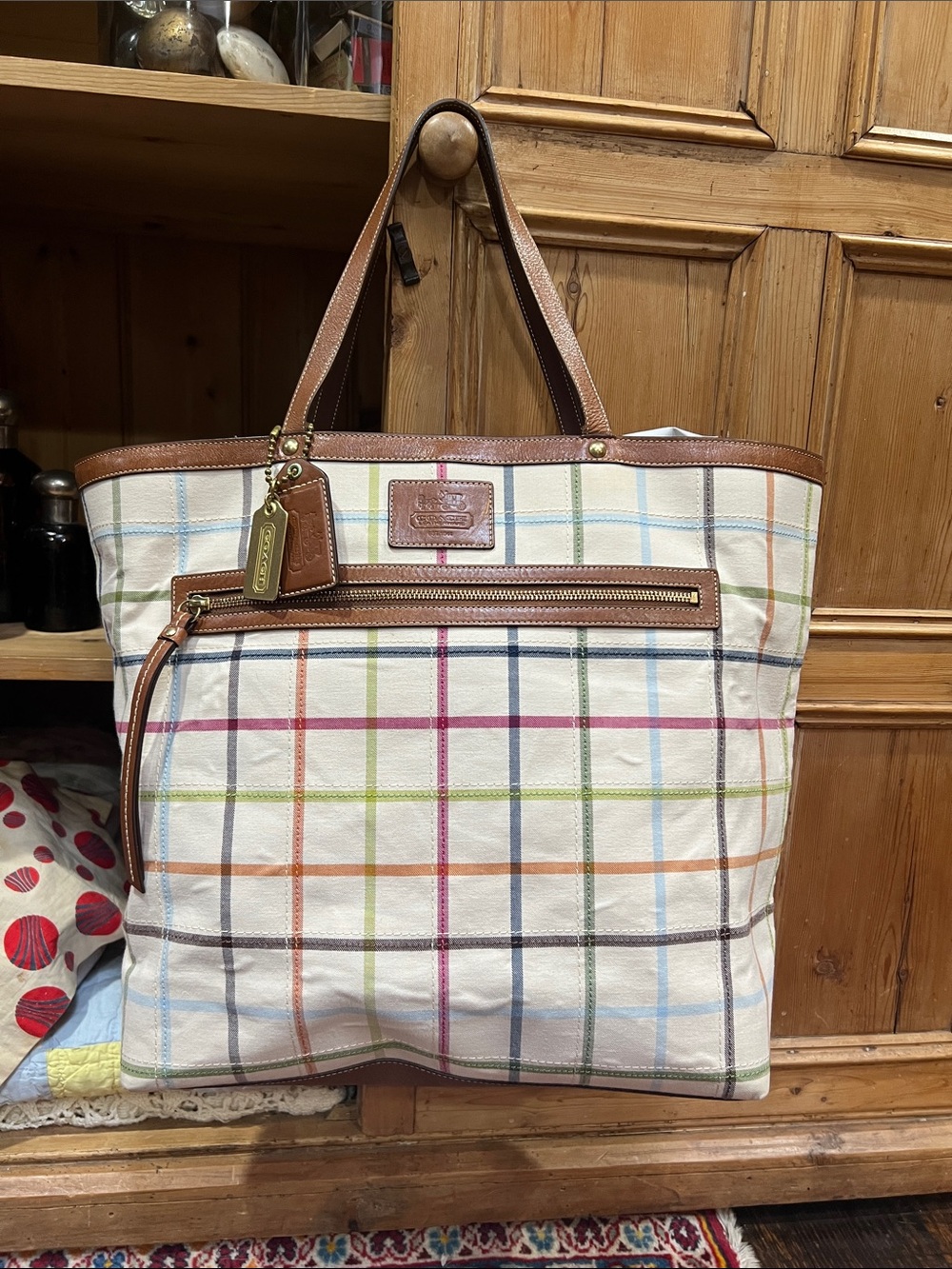 Coach 11481 Tattersall XL Weekender Tote